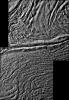 Damascus Sulcus on Enceladus