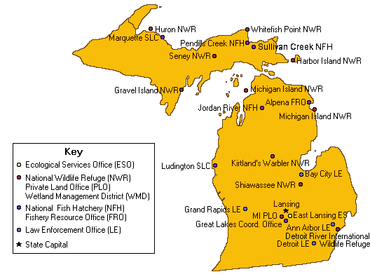 Map of Michigan