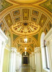 Restored hallway in the Jefferson Building