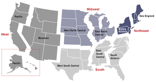 Regions and Divisions