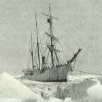 The Coast Guard Cutter Bear stuck in the ice