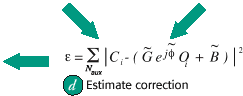 estimate correction equation