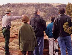 Ranger leading a guided hike