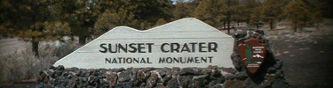 Entrance to Sunset Crater Volcano National Monument