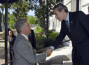 Secretary Gutierrez greet Uruguayan President Vazquez