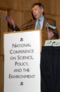 National Council for Science and Environment member at podium