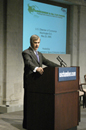 Secretary of Agriculture Mike Johanns speaking to members and participants of Space Enterprise Council, U.S. Chamber of Commerce