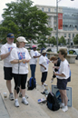 NOAA Race for the Cure run/walk participants prepare for race