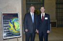 Energy Secretary Samuel Bodman and NOAA Under Secretary pose for a photo at the US Chamber of Commerce