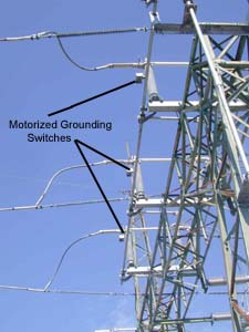 Figure 5. Substation motorized grounding switches