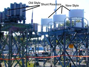 Figure 1. Shunt reactors in a substation