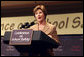 Mrs. Laura Bush speaks during a conference on school safety at the National 4-H Conference Center in Chevy Chase, Md., Tuesday, Oct. 10, 2006. White House photo by Shealah Craighead