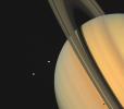 Saturn With Tethys and Dione