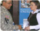 Soldier shaking hands with a CAP staff member