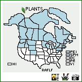 Distribution of Ranunculus flammula L. var. filiformis (Michx.) Hook.. . Image Available. 