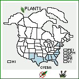 Distribution of Cyperus esculentus L. var. macrostachyus Boeckeler. . 