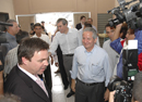 Secretary Gutierrez tours a the new Customs Office facility with President Maduro