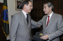 Secretary Gutierrez greets Brazil Minister Luiz Fernando Furlan