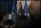 President George W. Bush speaks during a joint press availability Thursday, Jan. 10, 2008, with President Mahmoud Abbas of the Palestinian Authority, in Ramallah. President Bush said of his counterpart, “President Abbas was elected on a platform of peace. The conditions on the ground are very difficultÉ nevertheless, this man and his government not only works for a vision, but also works to improve the lives of the average citizens, which is essential for the emergence of a Palestinian democracy. White House photo by Chris Greenberg