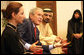 President George W. Bush speaks to students from the Dubai School of Government during lunch at the Sheikh Mohammed Centre for Cultural Understanding Monday, Jan. 14, 2008, in Dubai. White House photo by Eric Draper