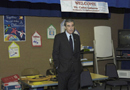 Secretary Gutierrez speaks to volunteers and staff of the Annandale Terrace Elementary School, Annandale, Virginia