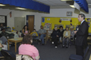 Secretary Gutierrez speaks to volunteers and staff of the Annandale Terrace Elementary School, Annandale, Virginia