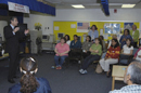 Secretary Gutierrez speaks to volunteers and staff of the Annandale Terrace Elementary School, Annandale, Virginia