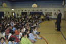 Secretary Gutierrez speaks to the kids of Annnandale Terrace Elementary School, Annandale Virginia