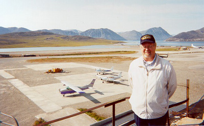 Marshall Severson with his Cessna 172G