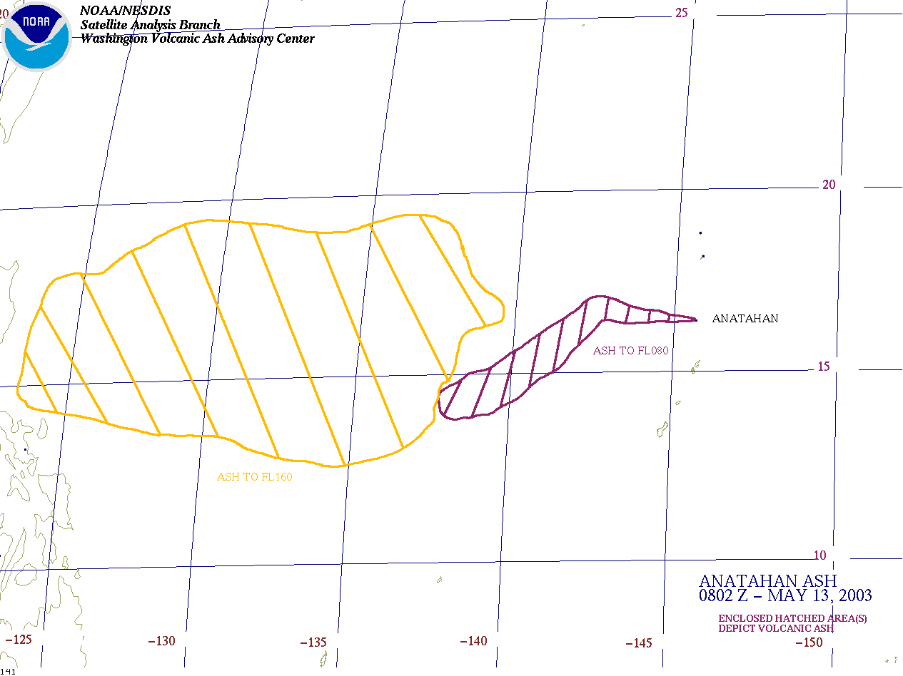 Graphic Map Depicting Ash