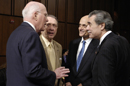 Secretary Gutierrez meets with Senators Leahy, Senator Spector and Secretary Chertoff