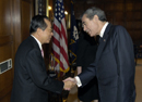 Secretary Gutierrez greets Chairman Jae-Chul Kim