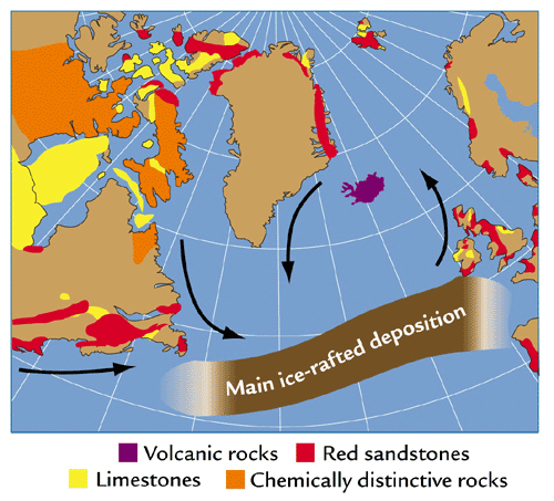 Sources and deposition of ice-rafted debris