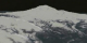 A flyby of Mt. Rainier using Landsat imagery draped over elevation data, with no sky added