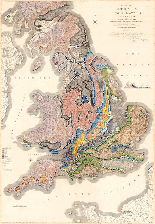 William Smith's Geological Map of England