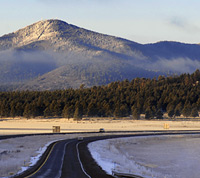 Bill Williams Mountain, a view from I-17