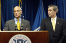 Secretaries Cheftoff and Gutierrez address media on immigration reforms