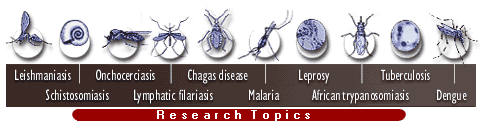 Disease and Research Areas Menu