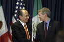  Mexico’s Secretary of Economy Sergio Garcia de Alba and U.S. Trade Representative Rob Portman