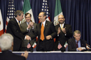 Secretary Carlos M. Gutierrez today joined U.S. Trade Representative Rob Portman and Mexico’s Secretary of Economy Sergio Garcia de Alba to sign the U.S.-Mexico Agreement on Cement.