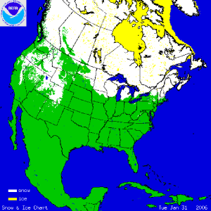 daily animation of U.S.snow cover from the month