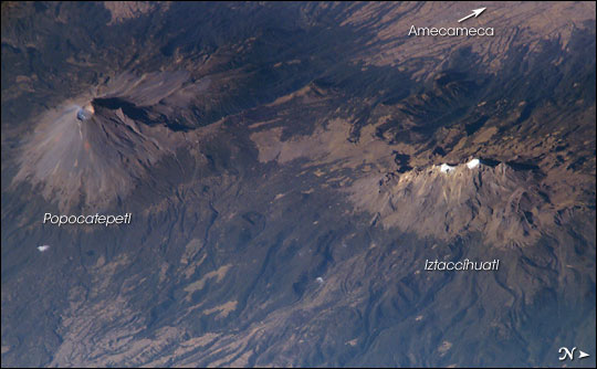 Popocatepetl and Iztaccíhuatl Volcanoes, Mexico