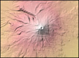 Topography of Popocatepetl