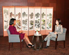 Secretary Rice during interview with KBS News, Seoul, Korea