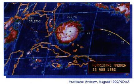 An Illustration of Hurricane Andrew in 1992