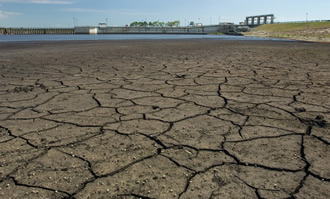 Dry lake bed in Florida