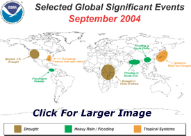 Selected Global Significant Events for September 2004