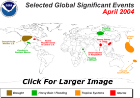Selected Global Significant Events for April 2004