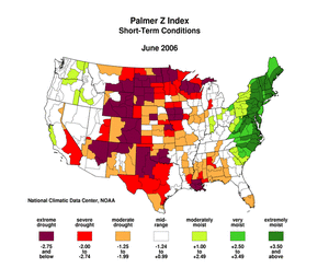 Map showing Palmer Z Index