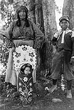 Salish Woman and Children